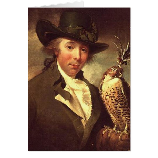 Man with Falcon Card