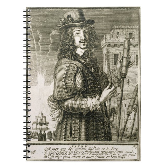 Man with firework rocket, from the 'Recueil de fig Notebook (Front)