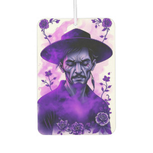 Man with Flowers:A Symbol of Strength and Elegance Car Air Freshener