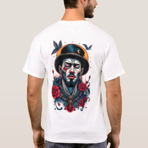 Man with Flowers:A Symbol of Strength and Elegance T-Shirt