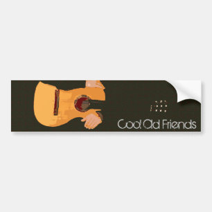 Man with guitar bumper sticker