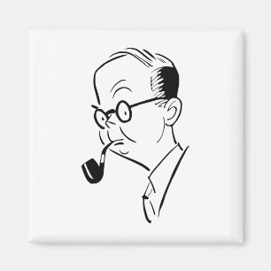 Man with pipe magnet