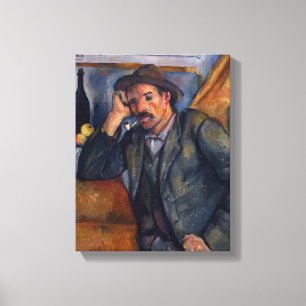 Man With Pipe - Paul Cezanne - c1890 Canvas Print