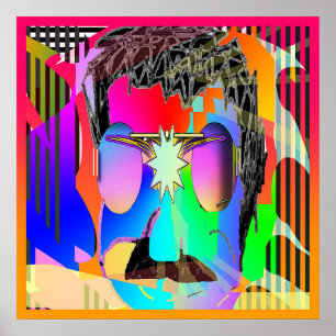 Man With Purple Lenses Poster