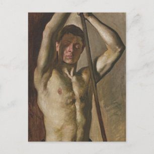 Man with Staff Postcard