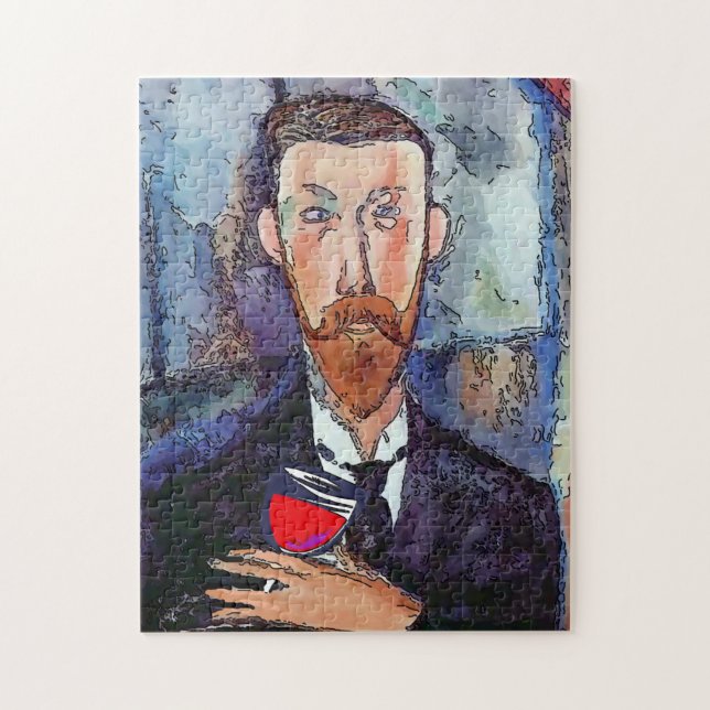 Man with Wine  Jigsaw Puzzle (Vertical)
