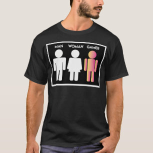 Man Woman Gamer. Epic Gamer Gear. Rgb Lighting. T-Shirt