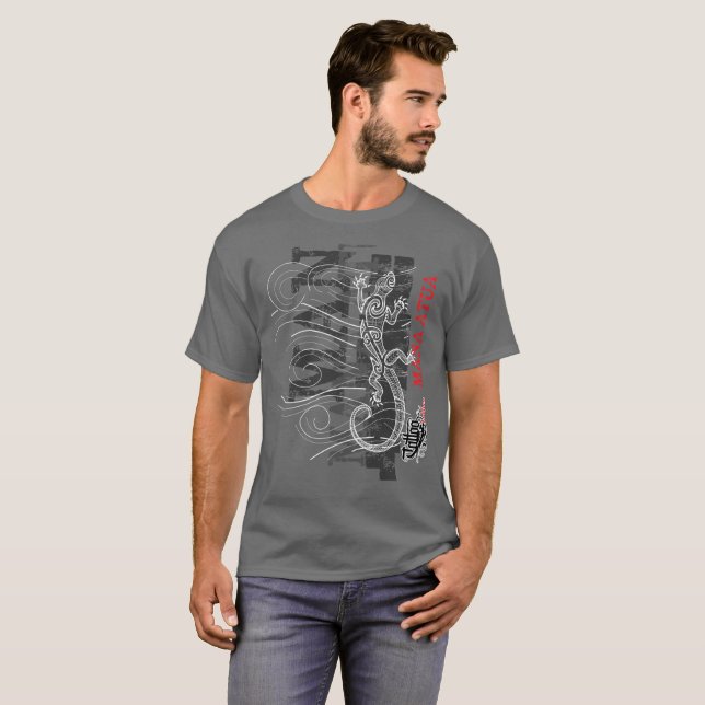 Mana Atua - Power from the gods (red writing) T-Shirt (Front Full)