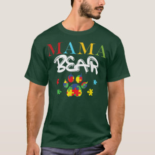 Mana Bear Autism Awareness Grandma Mum Dad Women F T-Shirt