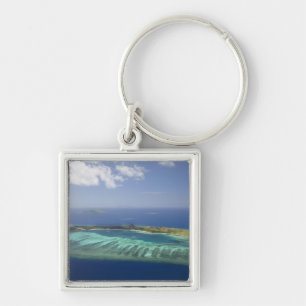Mana Island and coral reef, Mamanuca Islands Key Ring