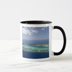 Mana Island and coral reef, Mamanuca Islands Mug