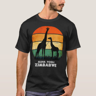 Mana Pools Zimbabwe Giraffe Safari National Park G T-Shirt