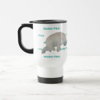 Mana-tea Funny Pun Manatee