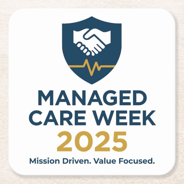 Managed Care Week 2025 - Paper Coasters (Front)