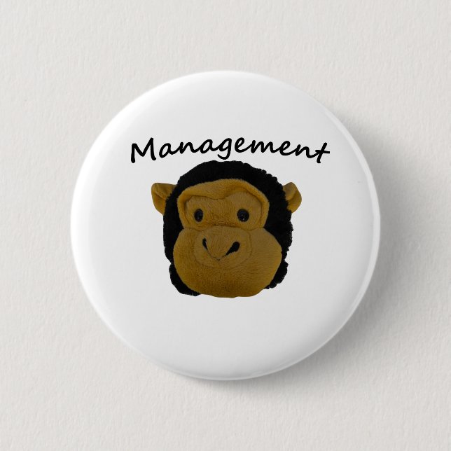 Management 6 Cm Round Badge (Front)