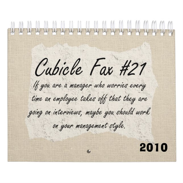 Management Humour 2010 Calendar (Cover)