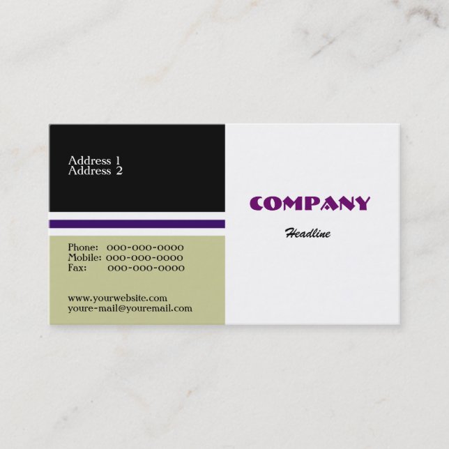 Manager Business Card (Front)