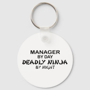 Manager Deadly Ninja by Night Key Ring