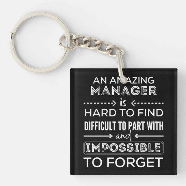 Manager, Gift For Manager, A Truly Great Manager Key Ring (Front)