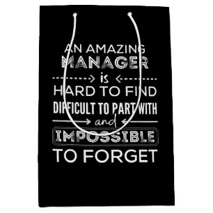 Manager, Gift For Manager, A Truly Great Manager Medium Gift Bag