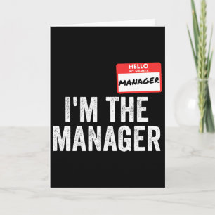 Manager Halloween Costume Karen And Manager Matchi Card