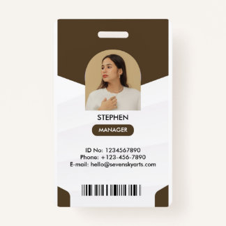 Manager ID Card ID Badge