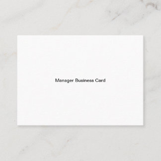 Manager  Mighty Business Card