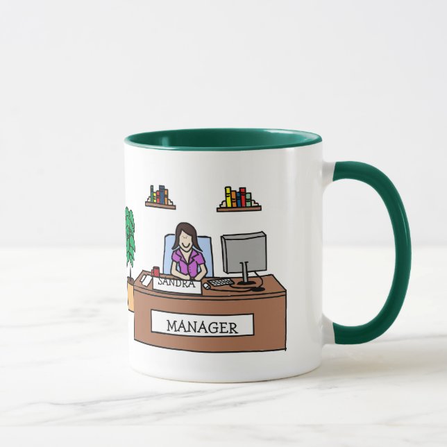 Manager - personalised cartoon mug (Right)