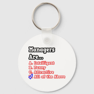 Manager Quiz...Joke Key Ring