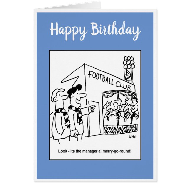 Managerial Merry-Go-Round Football Cartoon (Front)