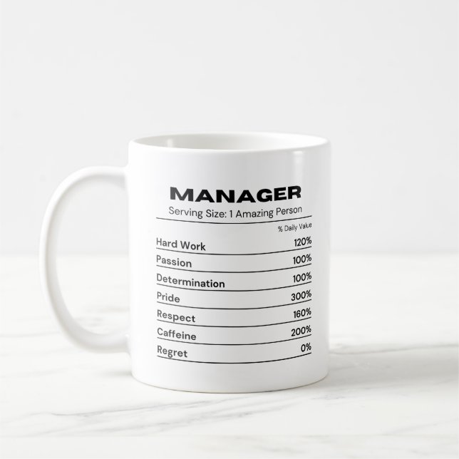 Managers And Team Leaders Daily Value Coffee Mug (Left)