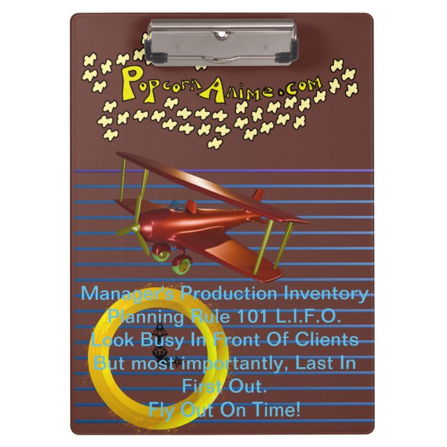 Manager's Inventory Clipboard  (Front)