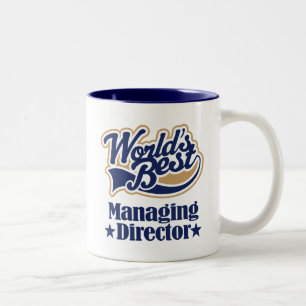 Managing Director Gift For (Worlds Best) Two-Tone Coffee Mug