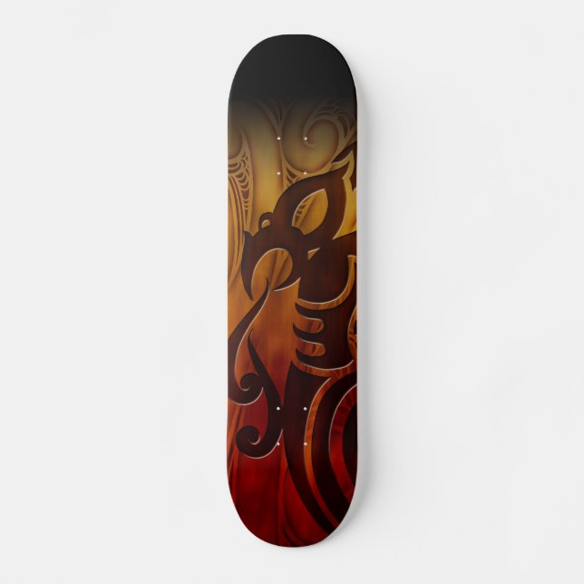 Manaia Fire Skateboard (Front)