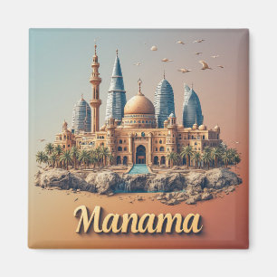 Manama Bahrain Travel Gift For Explorers 🗺️ Magnet