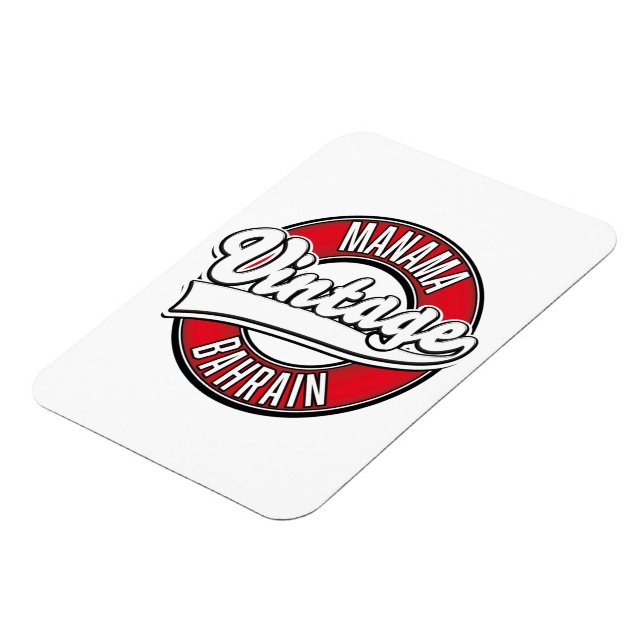 Manama Bahrain Vintage logo Magnet (Left Side)