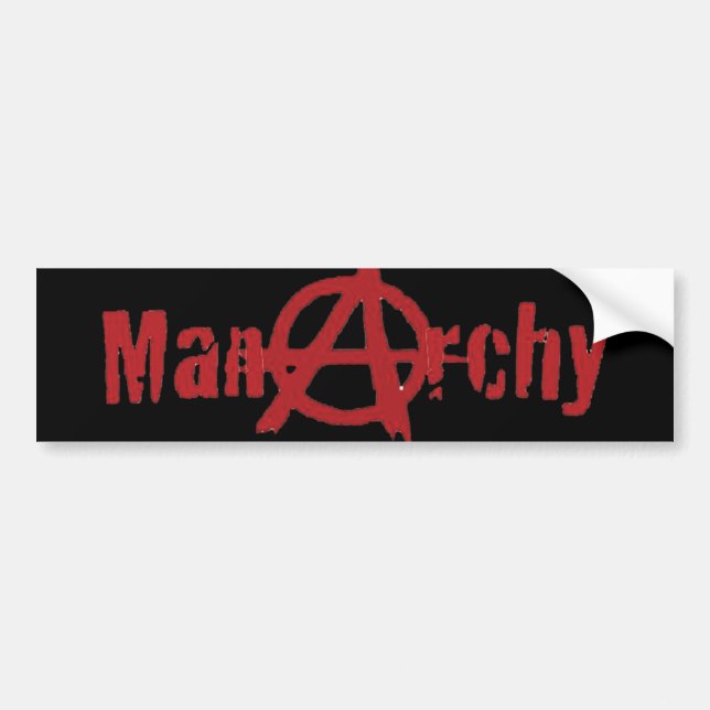 Manarchy bumper sticker (Front)