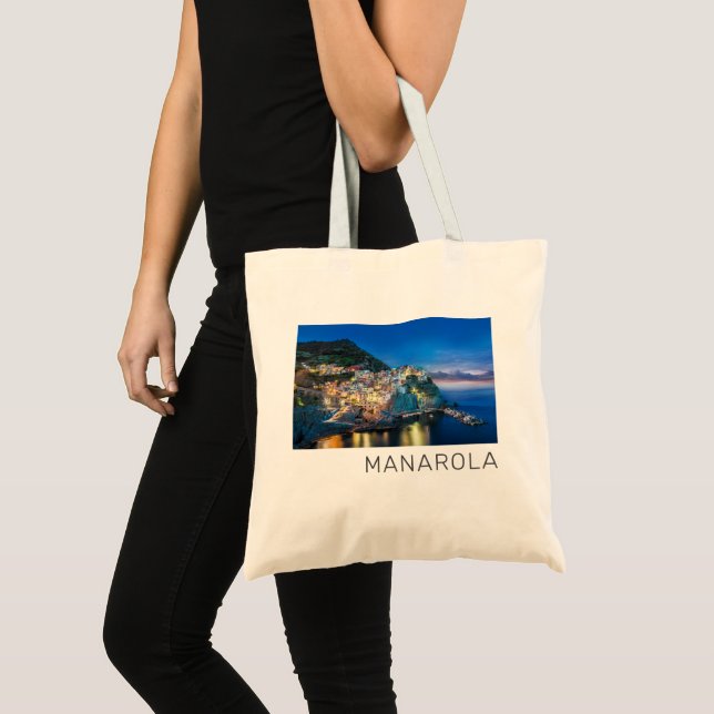 Manarola Cinque Terre La Spezia Italy Panorama Tote Bag (Front (Product))
