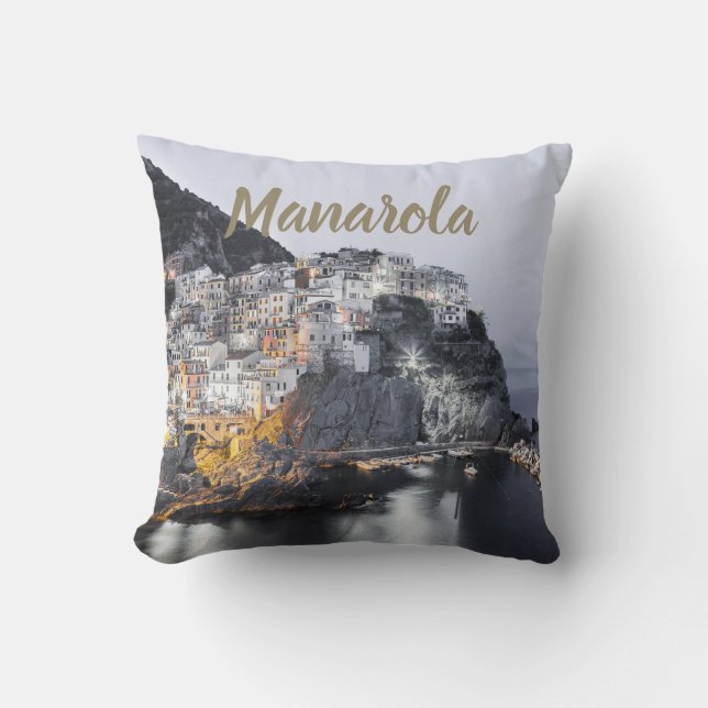 Manarola Cinque Terre Liguria Italy Fine Art gift Cushion (Front)