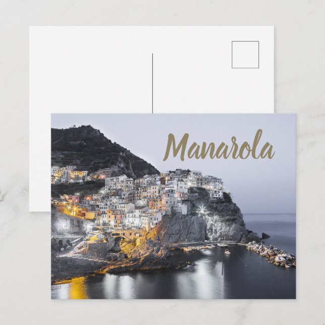 Manarola Cinque Terre Liguria Italy Fine Art gift Postcard (Front/Back)