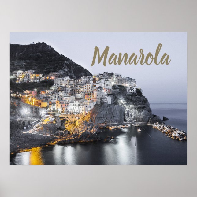 Manarola Cinque Terre Liguria Italy Fine Art gift Poster (Front)
