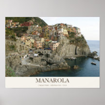 Manarola Colourful Village Above the Ligurian Sea