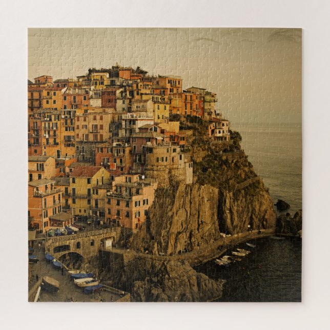 Manarola, Italia - Cinque Terre - 20x20 - 676 pcs Jigsaw Puzzle (Vertical)