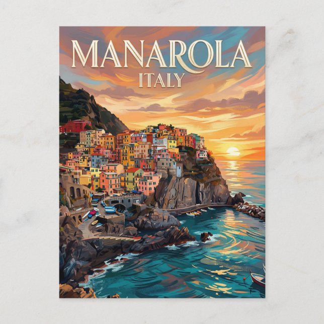 Manarola Italy Postcard (Front)