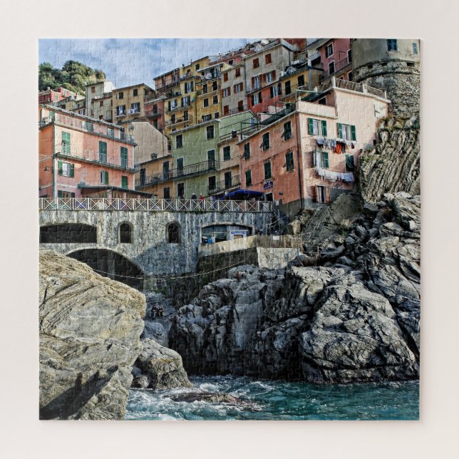 Manarola Italy Travel Adventure - 20x20 - 676 pcs Jigsaw Puzzle (Vertical)