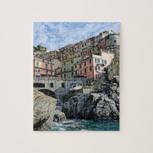 Manarola Italy Travel Adventure - 8x10 - 110 pc Jigsaw Puzzle