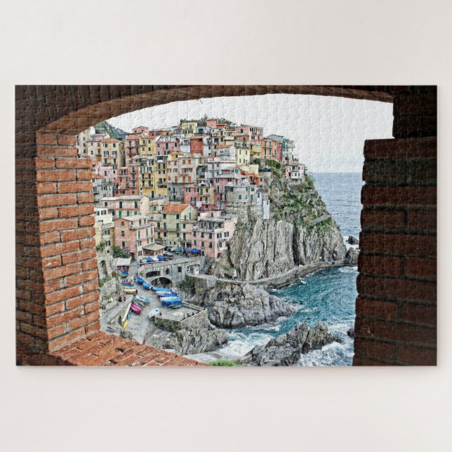 Manarola, Italy - Window View - 20x30 -1014 pcs. Jigsaw Puzzle (Horizontal)