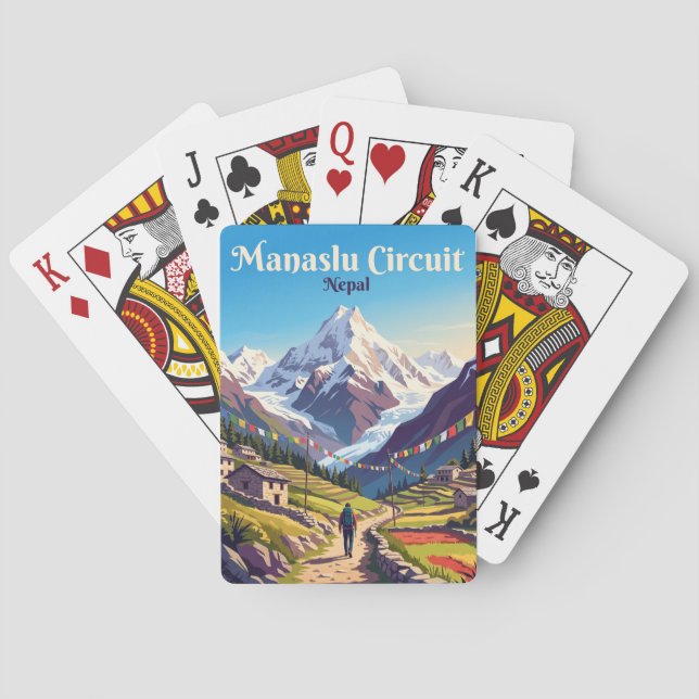 Manaslu Circuit Nepal Playing Cards (Back)