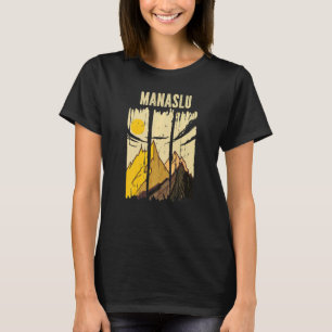Manaslu Mountain Peak Summit Climber T-Shirt