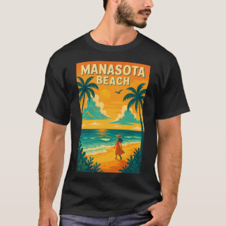 Manasota Beach Evening Walk Gulf Coast Florida Par T-Shirt